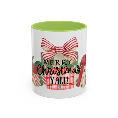 Christmas Coffee Mug, "Merry Christmas Yall", 11oz