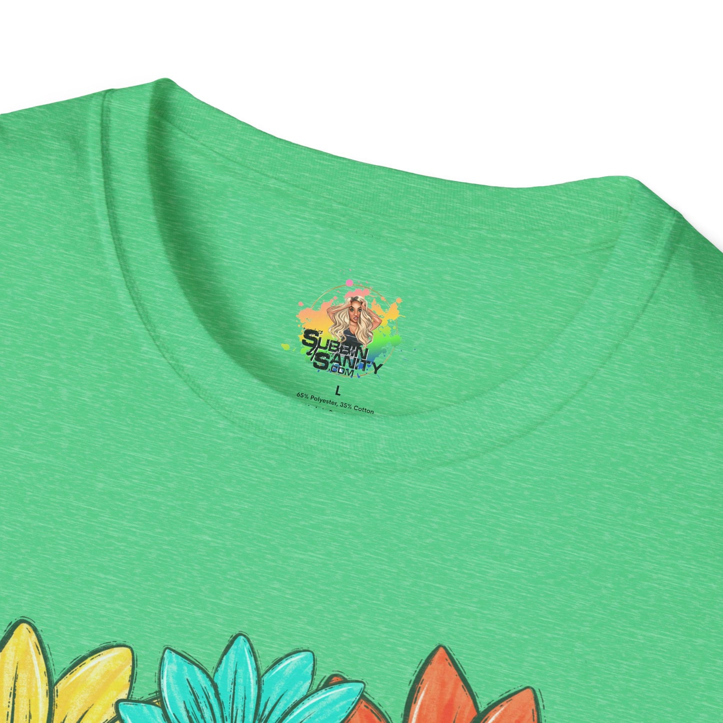 DTG Softstyle Tee "no rain no flowers"