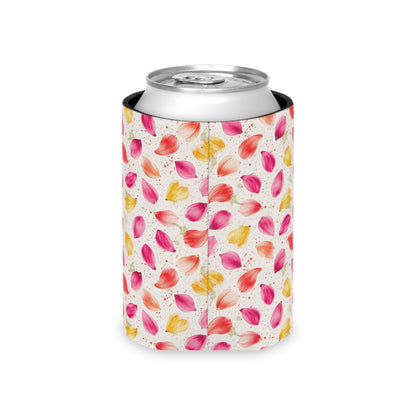 Watercolor Spring Petals Pattern – Splatter Bloom Collection — Lightweight Foam Grip Lined Koozie