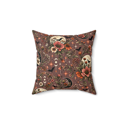 Made Of Moonlight And Wildflowers + Midnight Wildflowers Double-Sided Pillowcase & Insert | Boho Halloween Decor by Subbin4Sanity