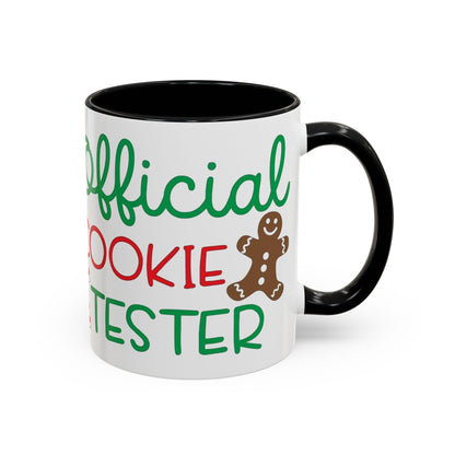 Christmas Coffee Mug, 11oz, "Official Cookie Tester"