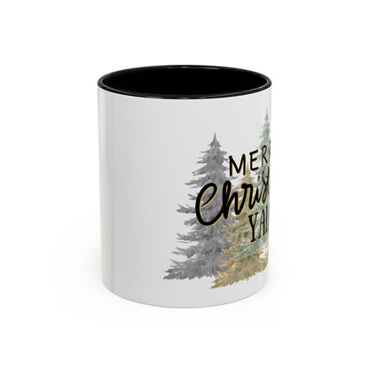 Christmas Coffee Mug, 11oz, "Merry Christmas Yall"