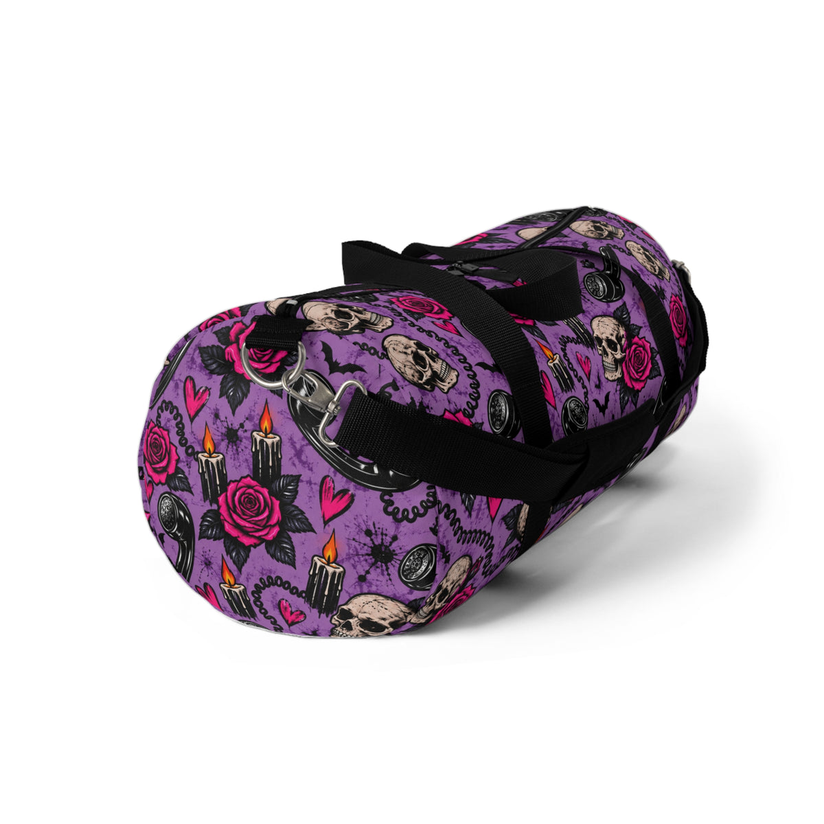 Karma’s Calling Duffel Bag | Skull & Rose Halloween Travel Bag by Subbin4Sanity