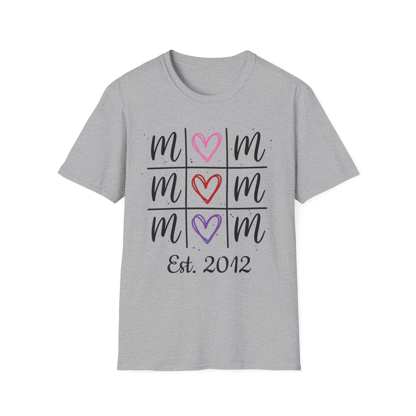 "Tik-Tak-Toe MoM" | Customizable Unisex Softstyle T-Shirt