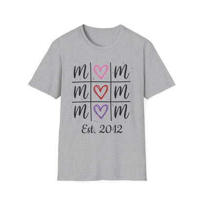 "Tik-Tak-Toe MoM" | Customizable Unisex Softstyle T-Shirt