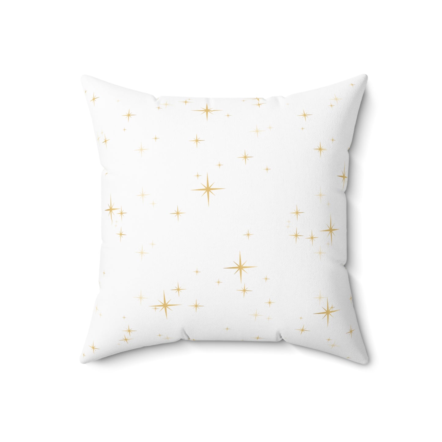 Christmas Pillowcase & Pillow Insert (White) with star pattern "merry christmas yall"