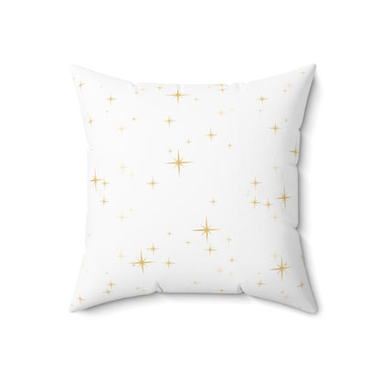 Christmas Pillowcase & Pillow Insert (White) with star pattern "merry christmas yall"