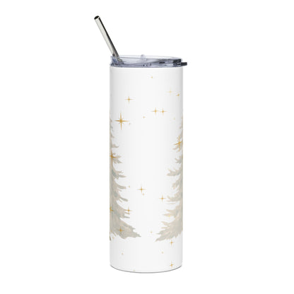 Christmas Tumbler 20oz — 'Merry Christmas Y'all' Holiday Stainless Steel Cup