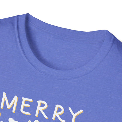 Merry Christmas Y’all Text Graphic T-Shirt | Southern Holiday Tee by Subbin4Sanity