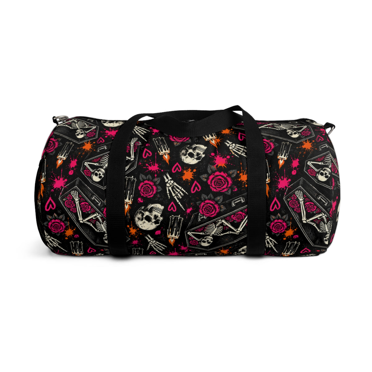 Dead & Unbothered Duffel Bag | Skull & Rose Halloween Travel Bag by Subbin4Sanity