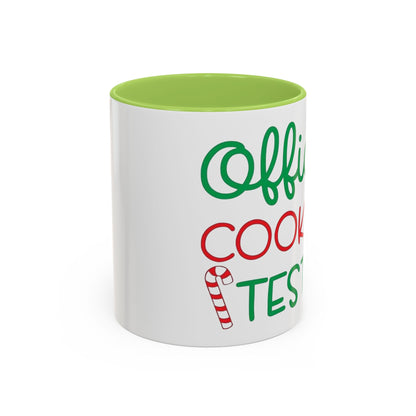 Christmas Coffee Mug, 11oz, "Official Cookie Tester"
