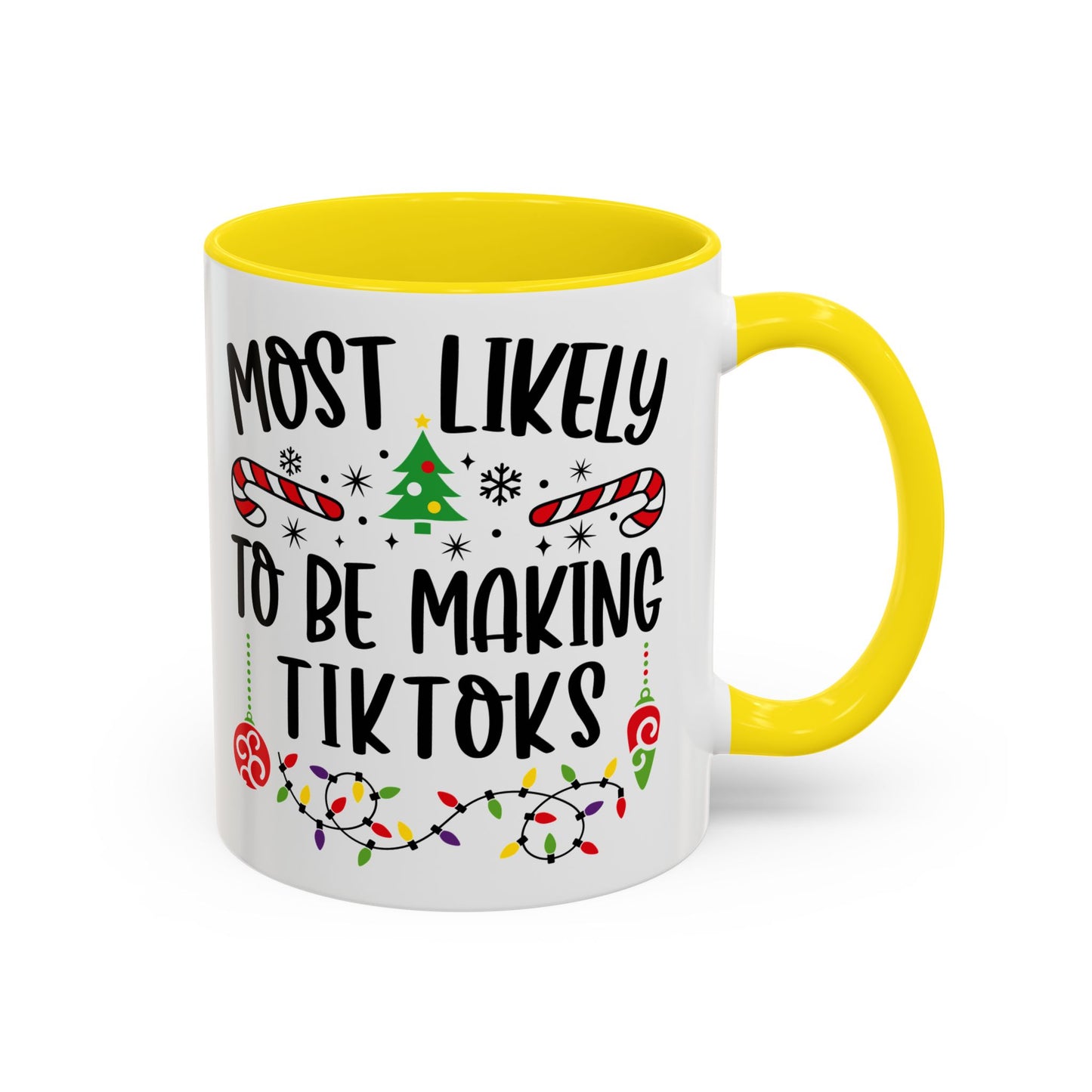 Christmas Coffee Mug, 11oz, "To be making Tik-Toks"
