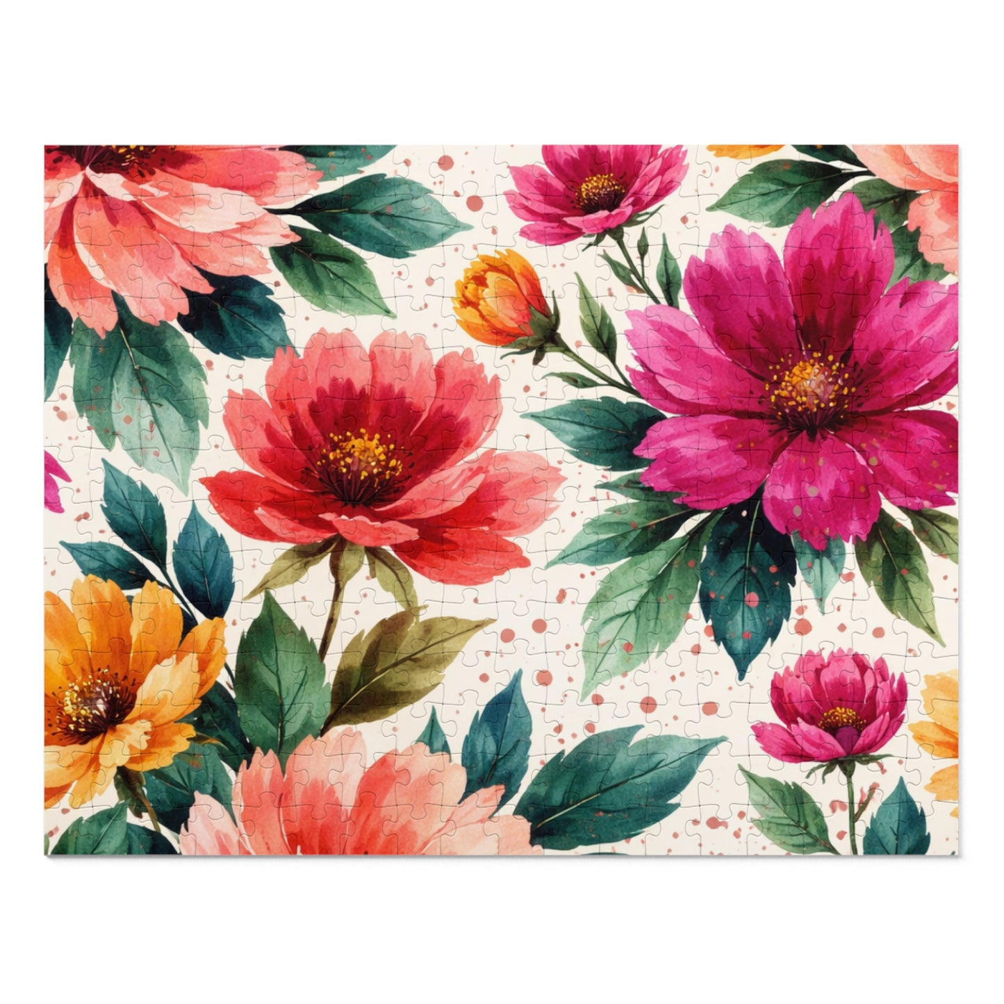 Electric Wildflower Garden Pattern – Puzzle & Tin Storage Box