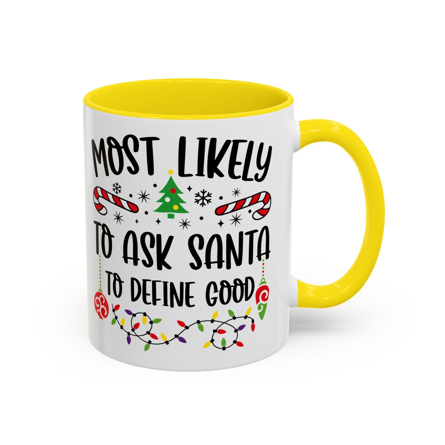 Christmas Coffee Mug, 11oz, "Define Good Santa"