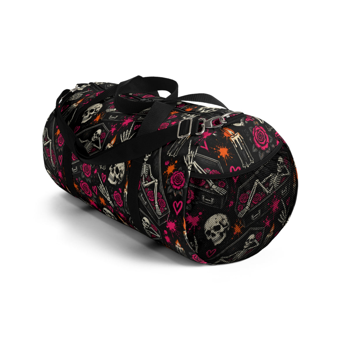 Dead & Unbothered Duffel Bag | Skull & Rose Halloween Travel Bag by Subbin4Sanity
