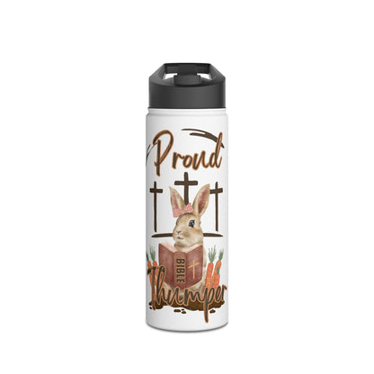 "Proud Bible Thumper" Easter Water Bottle - Faith Humor Water Bottle