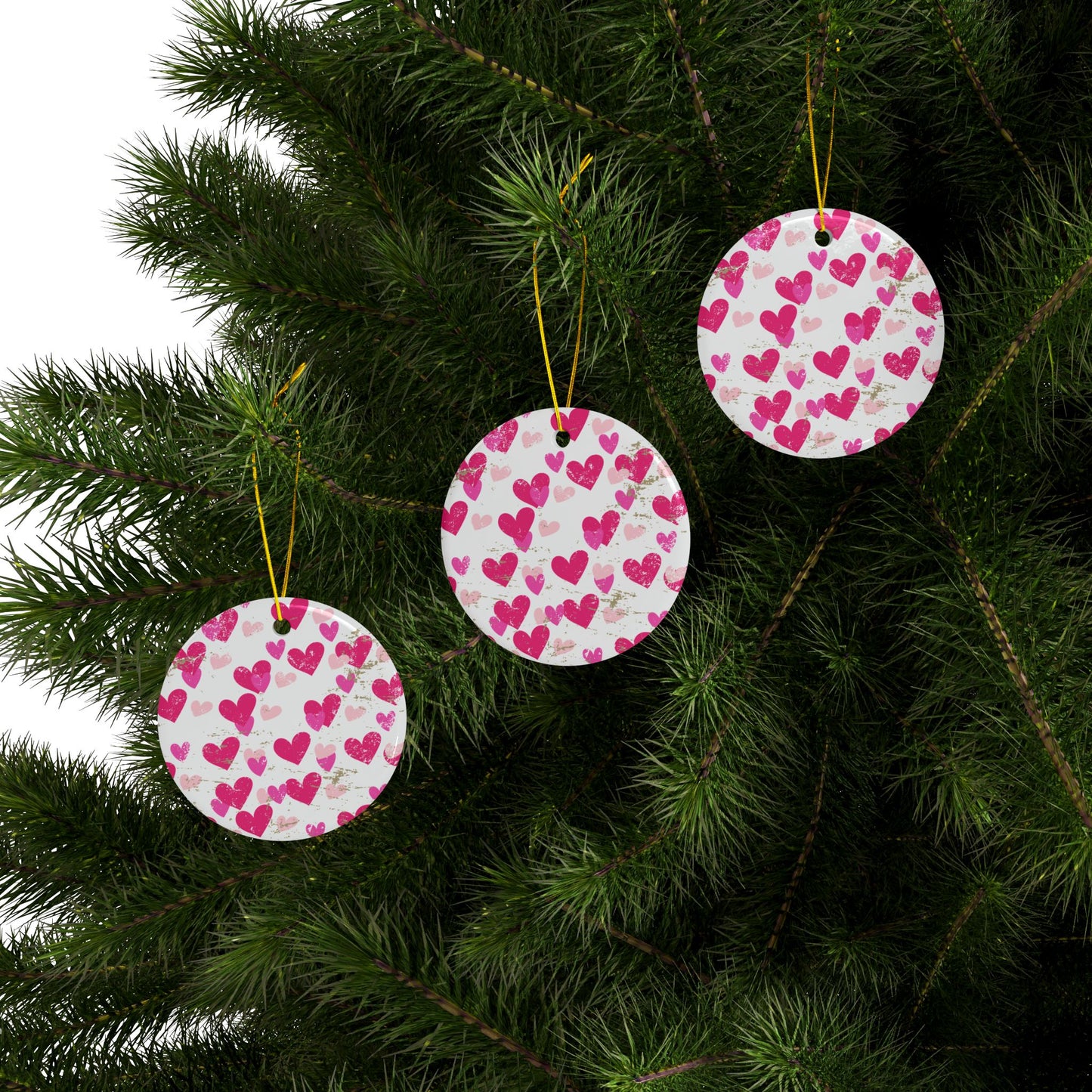 Valentines Ceramic Ornament (1pc, 3pcs, 5pcs, 10pcs)