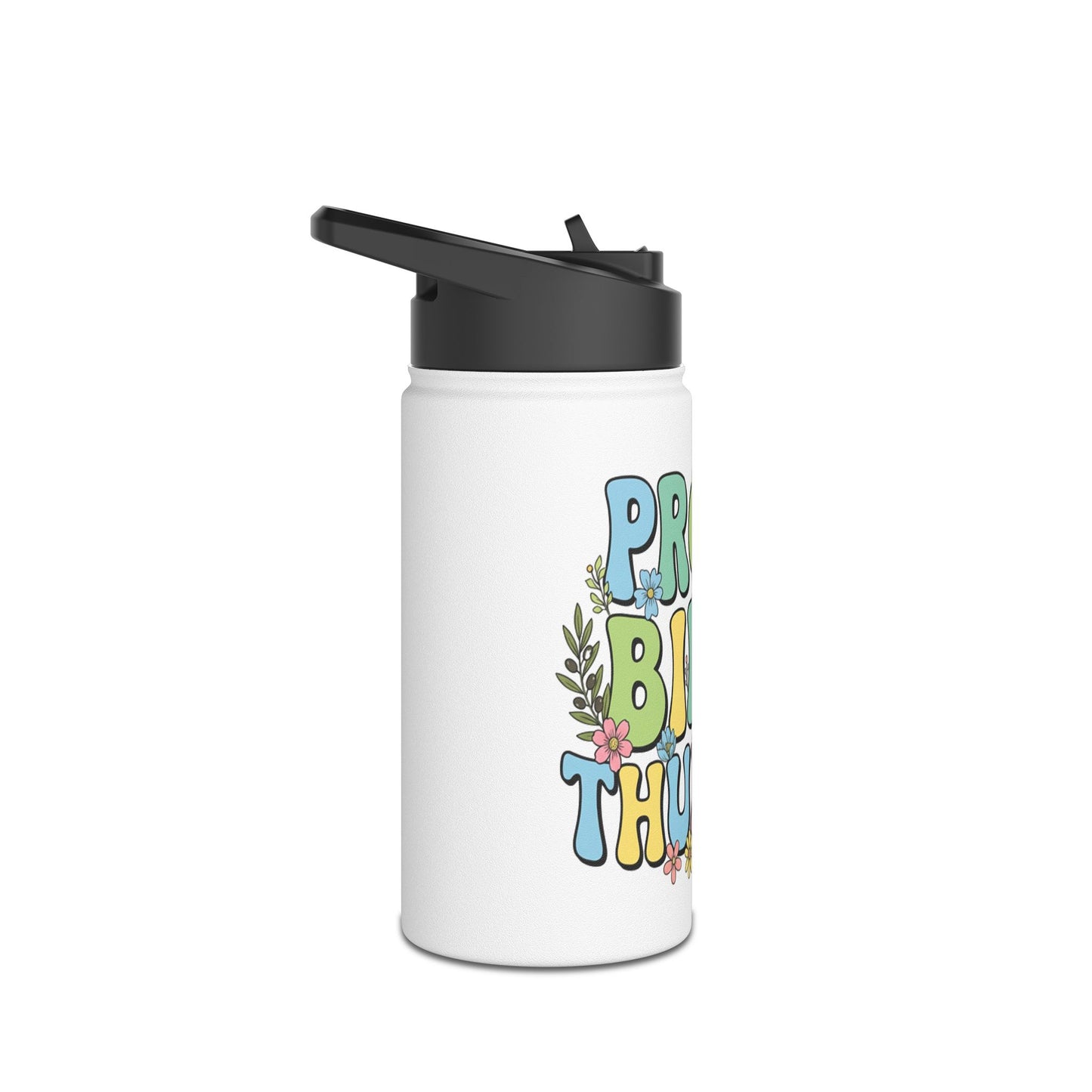 Proud Bible Thumper Multicolor Spring Easter Faith Stainless Steel Water Bottle