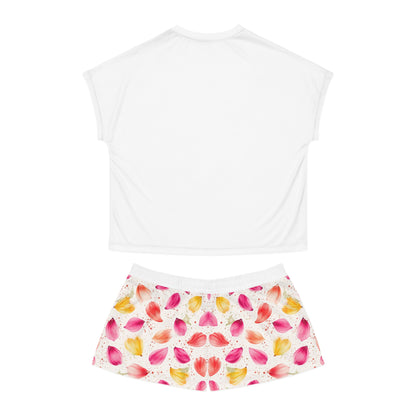 "Petals & Petty Energy" Women's Short Pajama Set