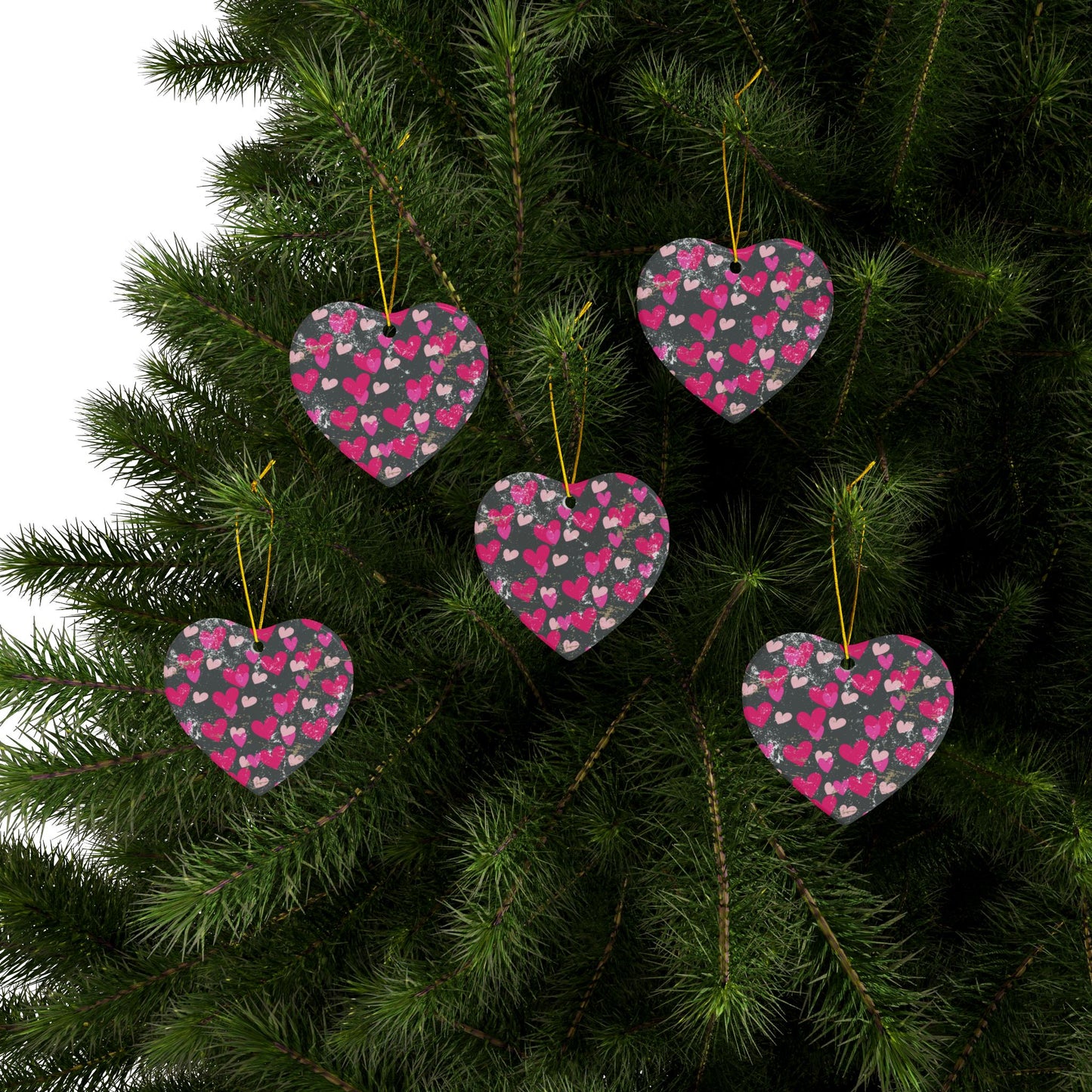 Valentines Ceramic Ornament (1pc, 3pcs, 5pcs, 10pcs)