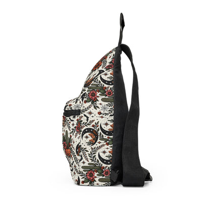 Desert Moonlight Crossbody Bag | Boho Halloween Shoulder Bag by Subbin4Sanity
