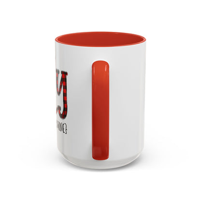 Christmas Coffee Mug, 11oz, "Jolly but it could be the WINE"