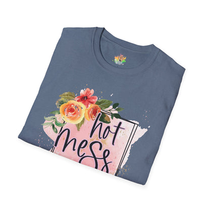 Hot Mess Express Graphic T-Shirt | Funny Chaos Life Statement Tee by Subbin4Sanity