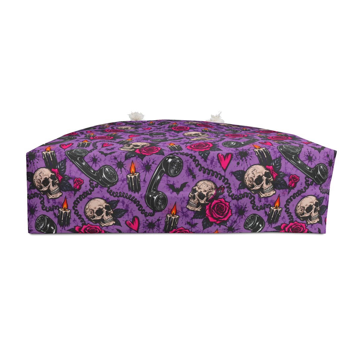 Karma’s Calling Weekender Bag | Skull & Rose Halloween Travel Tote by Subbin4Sanity
