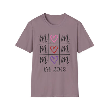 "Tik-Tak-Toe MoM" | Customizable Unisex Softstyle T-Shirt