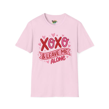"XOXO & Leave Me Alone" Valentine T-Shirt – Cute Graphic Tee | Unisex Softstyle Valentine’s Day Shirt