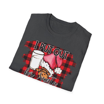 I Put Out For Santa Graphic T-Shirt | Funny Naughty Christmas Tee by Subbin4Sanity