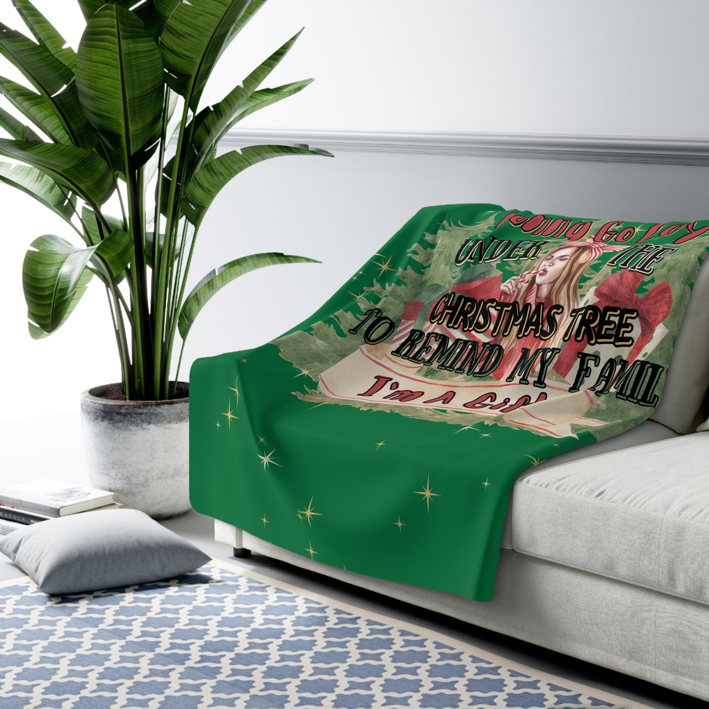 Christmas Sherpa Fleece Blanket