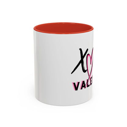 XOXO Valentine Accent Coffee Mug — 11oz & 15oz