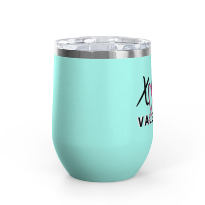 Valentine XOXO Hearts 12oz Wine Tumbler