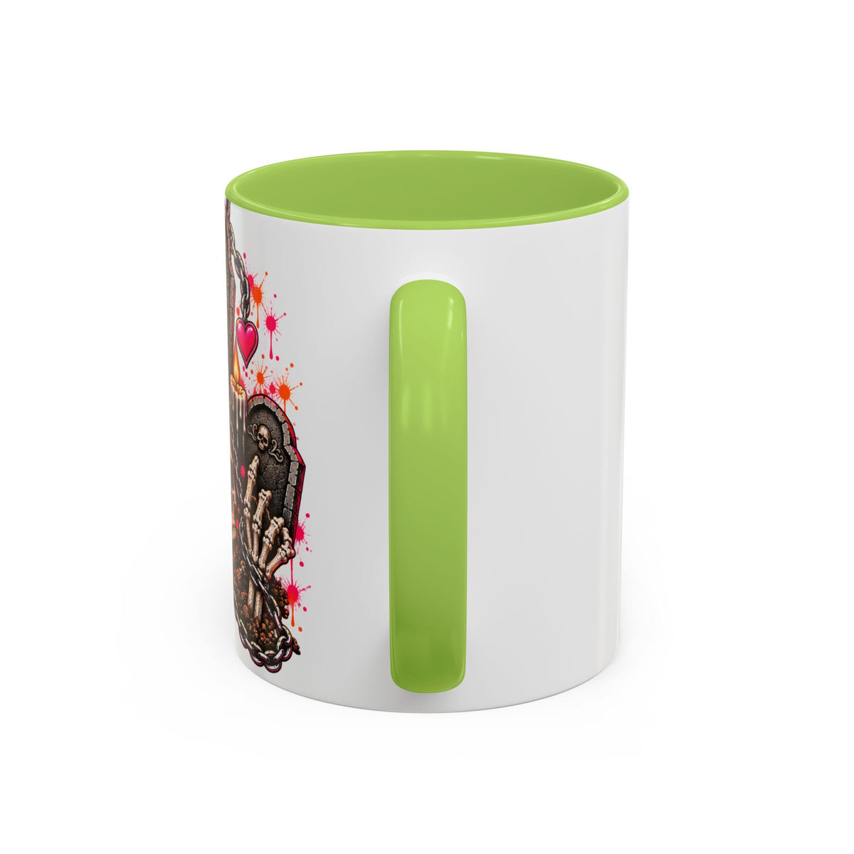Dirt & Defiance Coffee Mug | Gothic Skull & Coffin Ceramic Mug by Subbin4Sanity