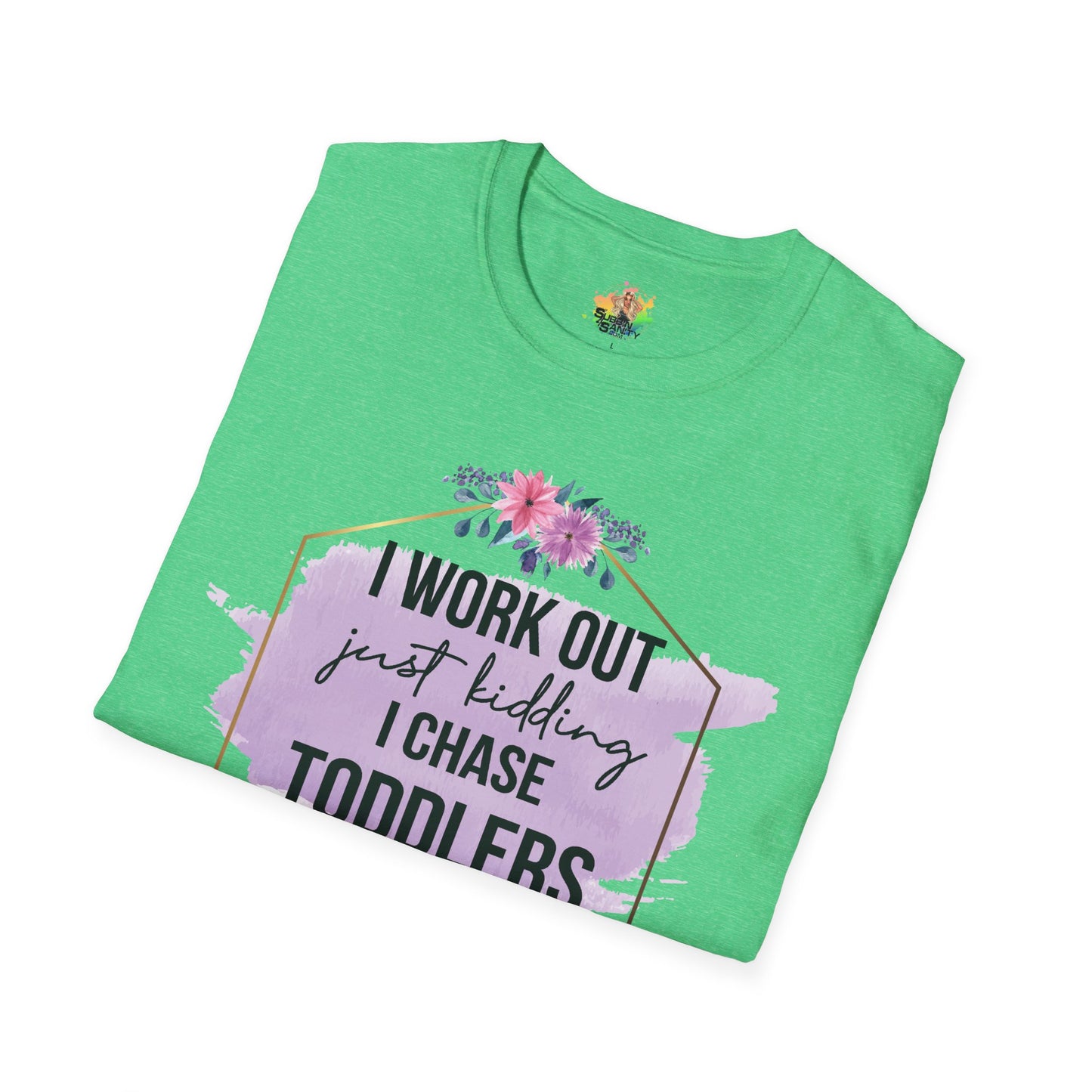 I Chase Toddlers Graphic T-Shirt | Funny Parenting Life Statement Tee by Subbin4Sanity