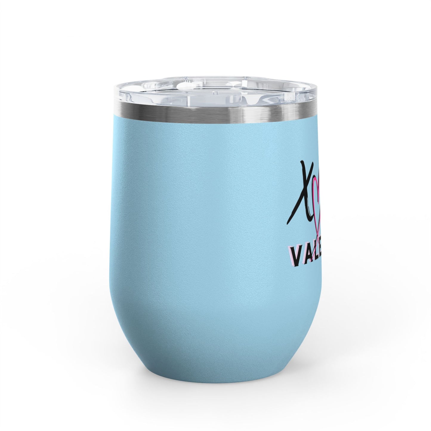 Valentine XOXO Hearts 12oz Wine Tumbler