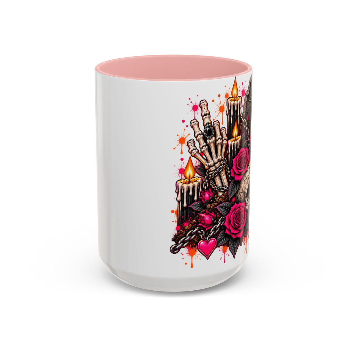 Dirt & Defiance Coffee Mug | Gothic Skull & Coffin Ceramic Mug by Subbin4Sanity