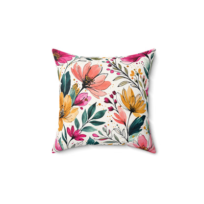 "She's A Wildflower Act Accordingly" - Double Sided Pillowcase & Pillow Insert