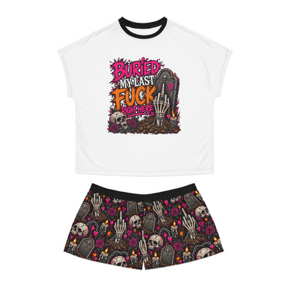I Buried My Last Fuck Right Here Pajama Set | Dirt & Defiance Gothic Sleepwear by Subbin4Sanity