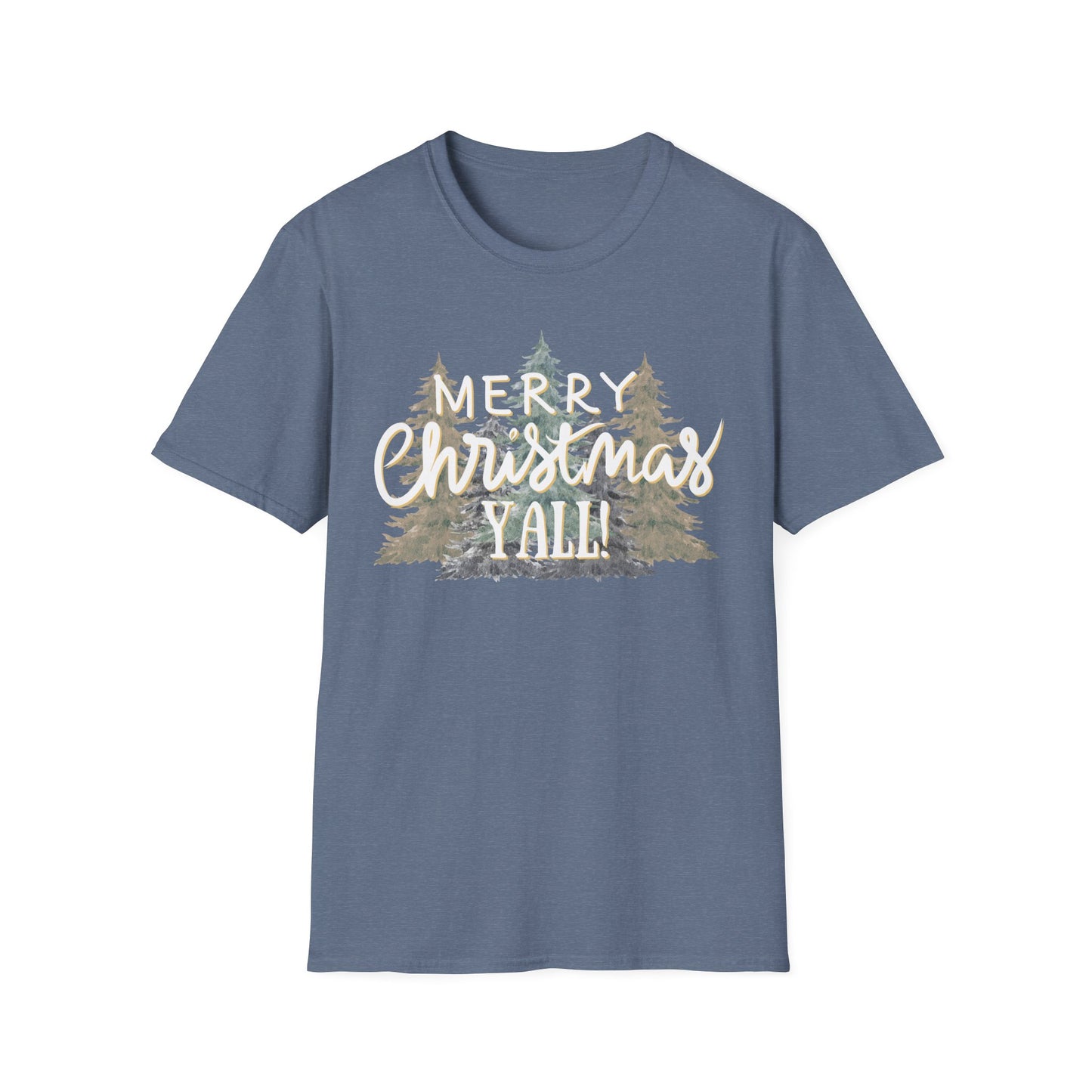 Merry Christmas Y’all Graphic T-Shirt | Southern Holiday Tee by Subbin4Sanity