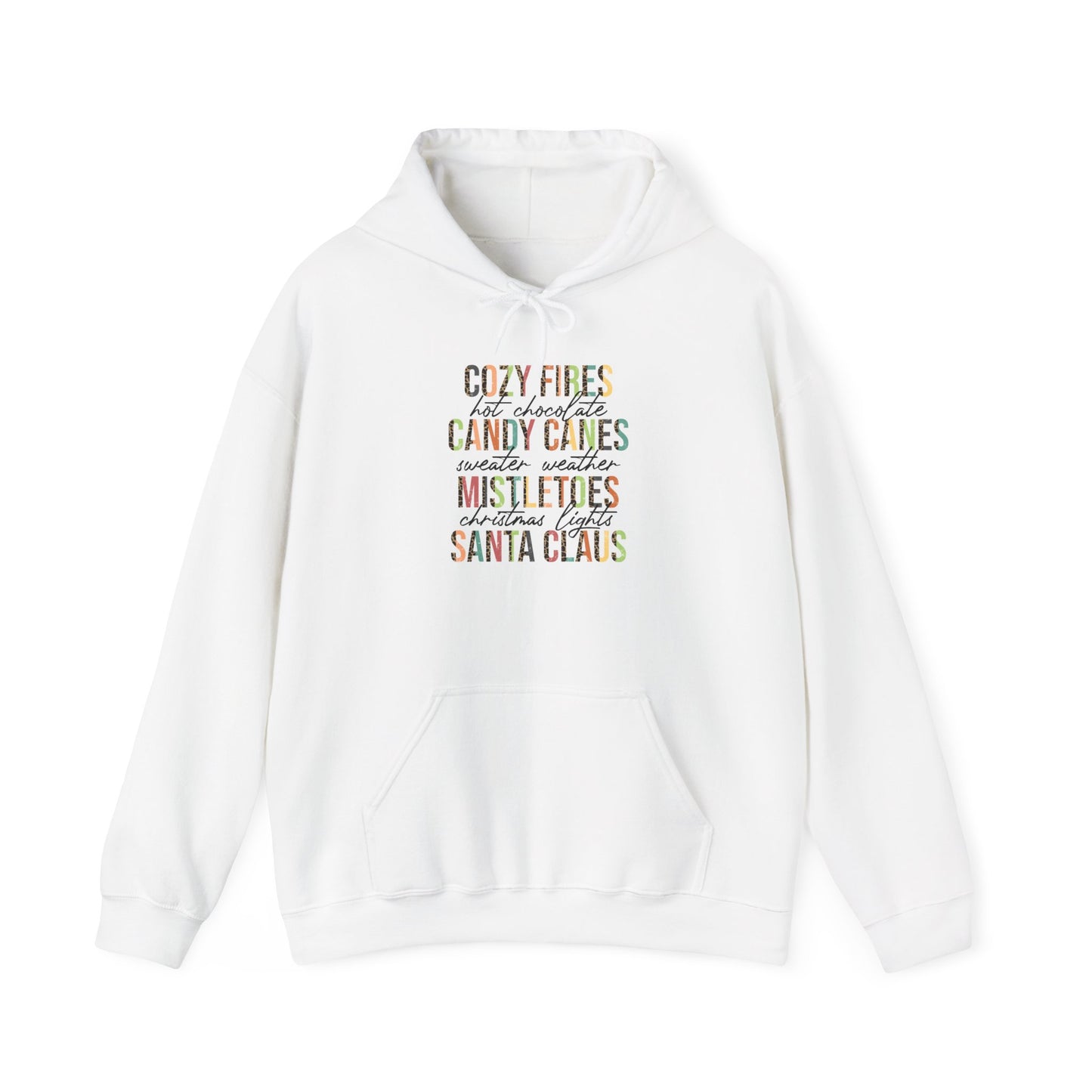 Cozy Fires & Candy Canes Hoodie | Festive Christmas Pullover by Subbin4Sanity