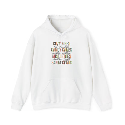 Cozy Fires & Candy Canes Hoodie | Festive Christmas Pullover by Subbin4Sanity