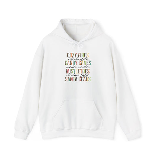 Cozy Fires & Candy Canes Hoodie | Festive Christmas Pullover by Subbin4Sanity
