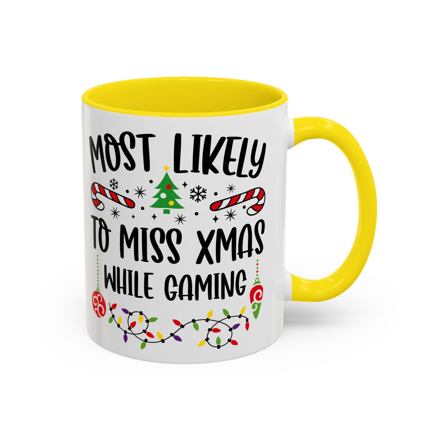 Christmas Coffee Mug, 11oz, "Miss X-Mas while gaming"