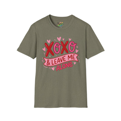 "XOXO & Leave Me Alone" Valentine T-Shirt – Cute Graphic Tee | Unisex Softstyle Valentine’s Day Shirt