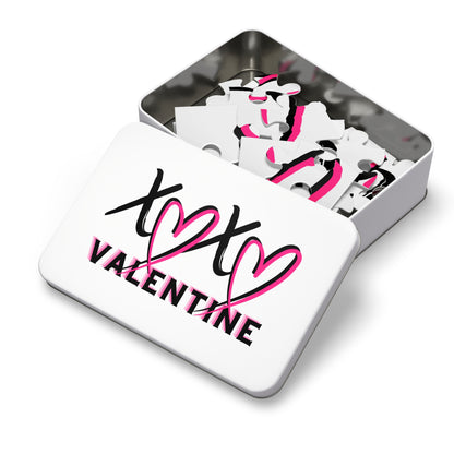 Valentines XOXO Jigsaw Puzzle — Romantic Tin Box Gift