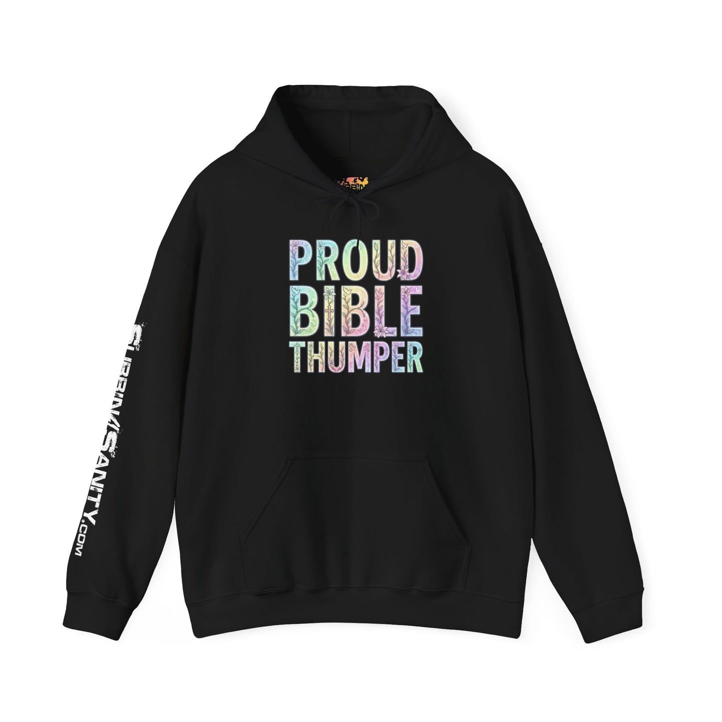 Proud Bible Thumper Pastel Rainbow Easter Faith Hoodie
