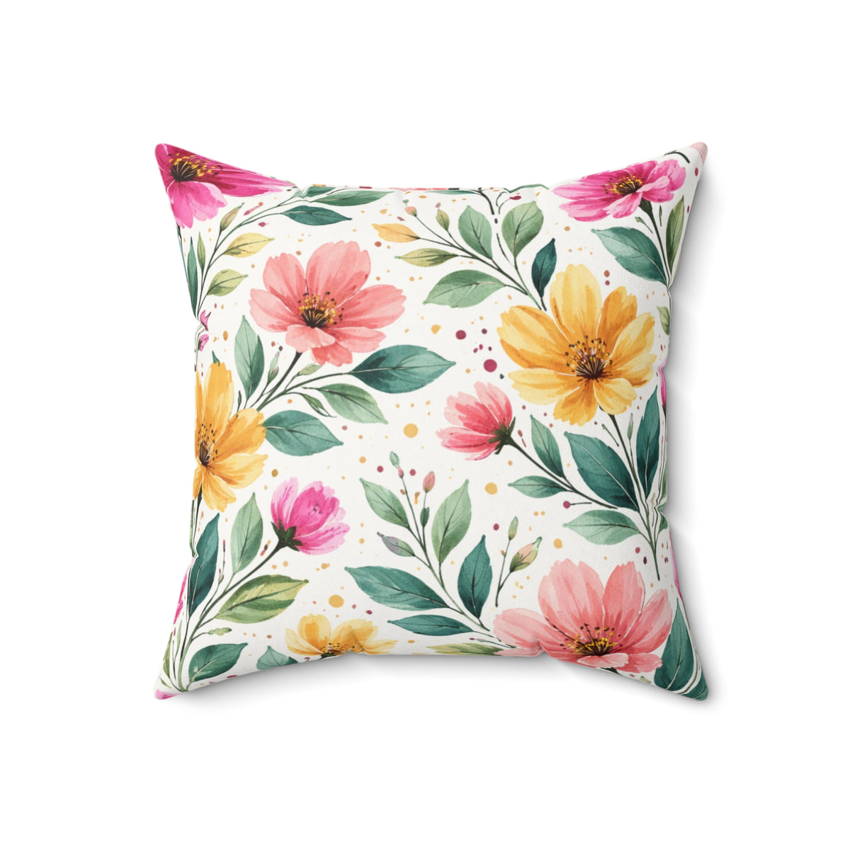 Spring Got Me Acting Different Double-Sided Throw Pillow | Floral Spring Statement Pillow by Subbin4Sanity