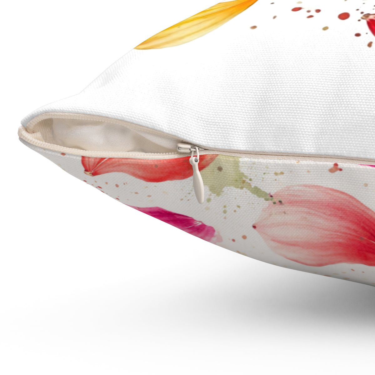 Petals & Petty Energy Double-Sided Throw Pillow | Floral Attitude Pillow by Subbin4Sanity